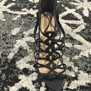 Jessica Simpson Black Strappy Heels